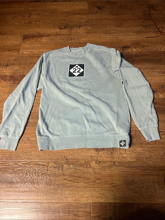M22 Sweaters - M22 Logo Crewneck Sweatshirt - Light Sage